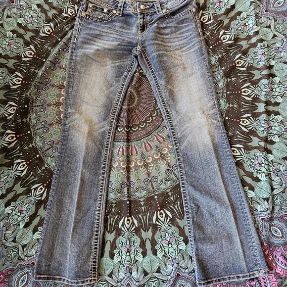 Miss Me Women's Boot Cut Blue Jeans - Picture 1 of 8